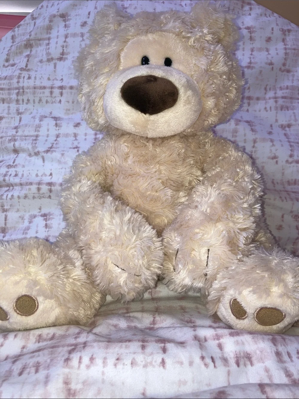 GUND Philbin Teddy Bear Plush Cream Tan Stuffed Animal Toy Lovey 16”